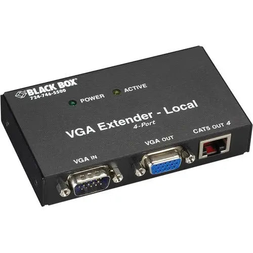 Black Box Corporation VGA Transmitter, 4-Port Model AC555A-4-R2 for Extended HDMI Video Transmission