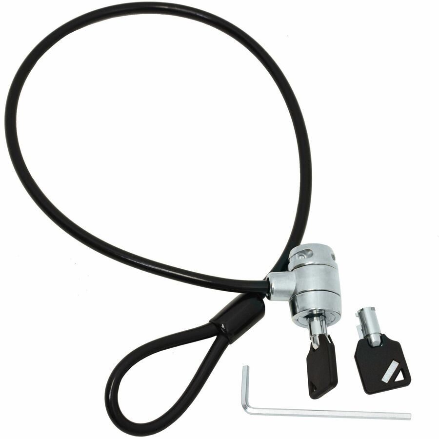 Ergotron K-Slot Lock Kit for StyleView Carts – Secure Your Thin Client with Carbon Steel Cable Lock