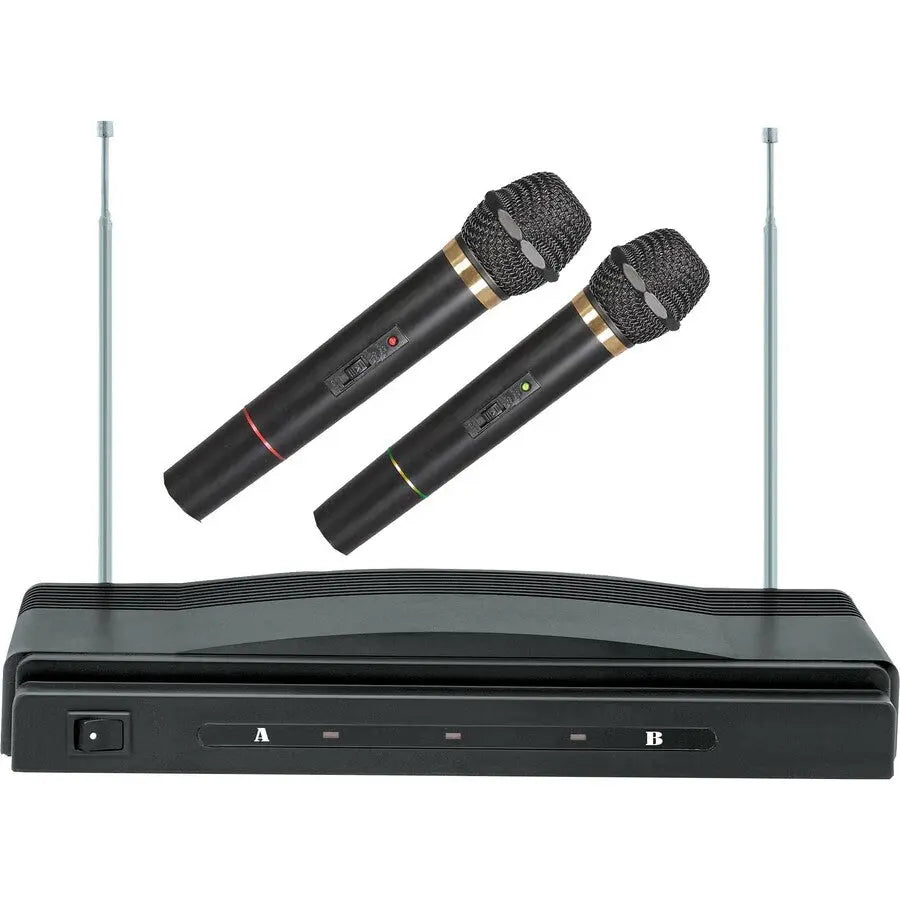 Supersonic Professional Wireless Dual Microphone System with Wireless Receiver