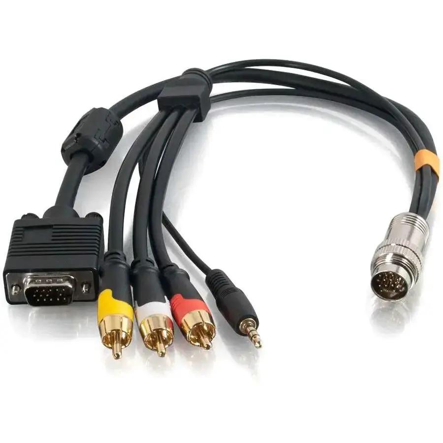 C2G 3ft RapidRun Multi-Format VGA, 3.5mm Audio, RCA Video/Audio Flying Lead by Legrand Group