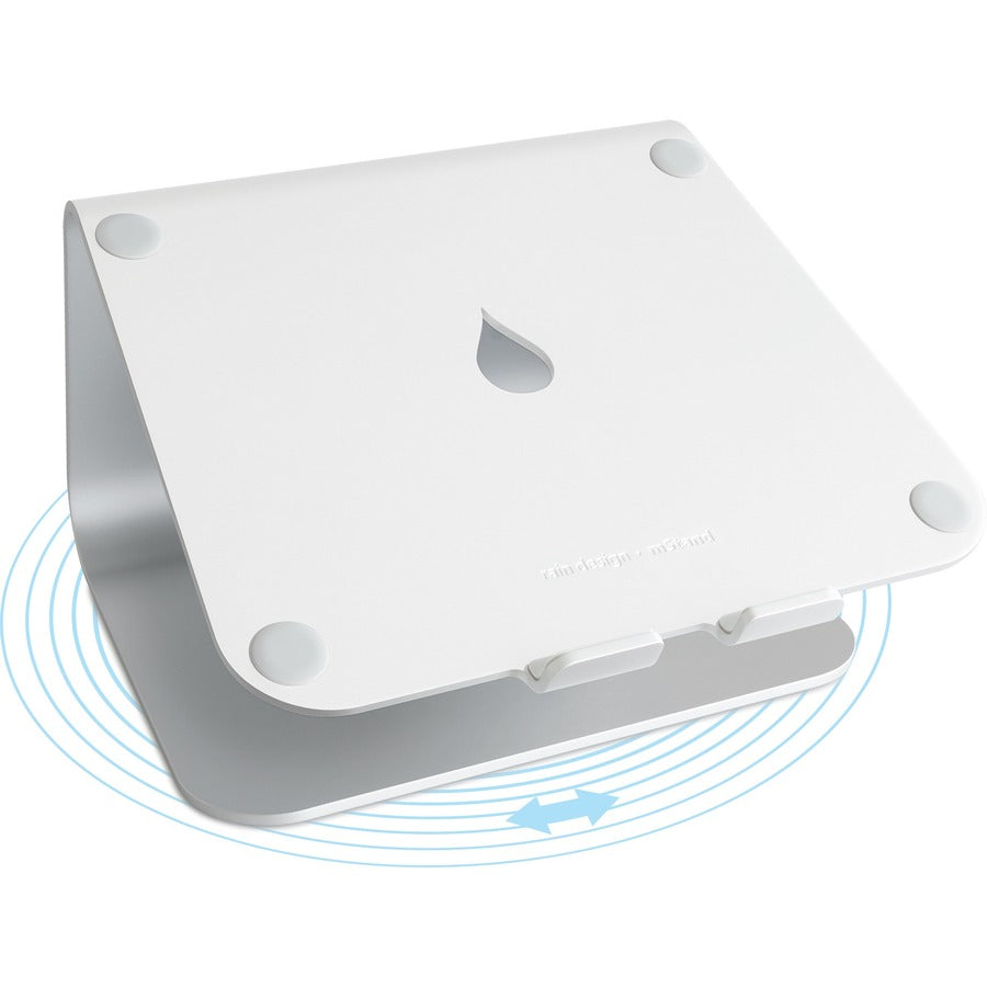 Rain Design mStand360 Laptop Stand with Swivel Base - Silver for Apple & PC Notebooks