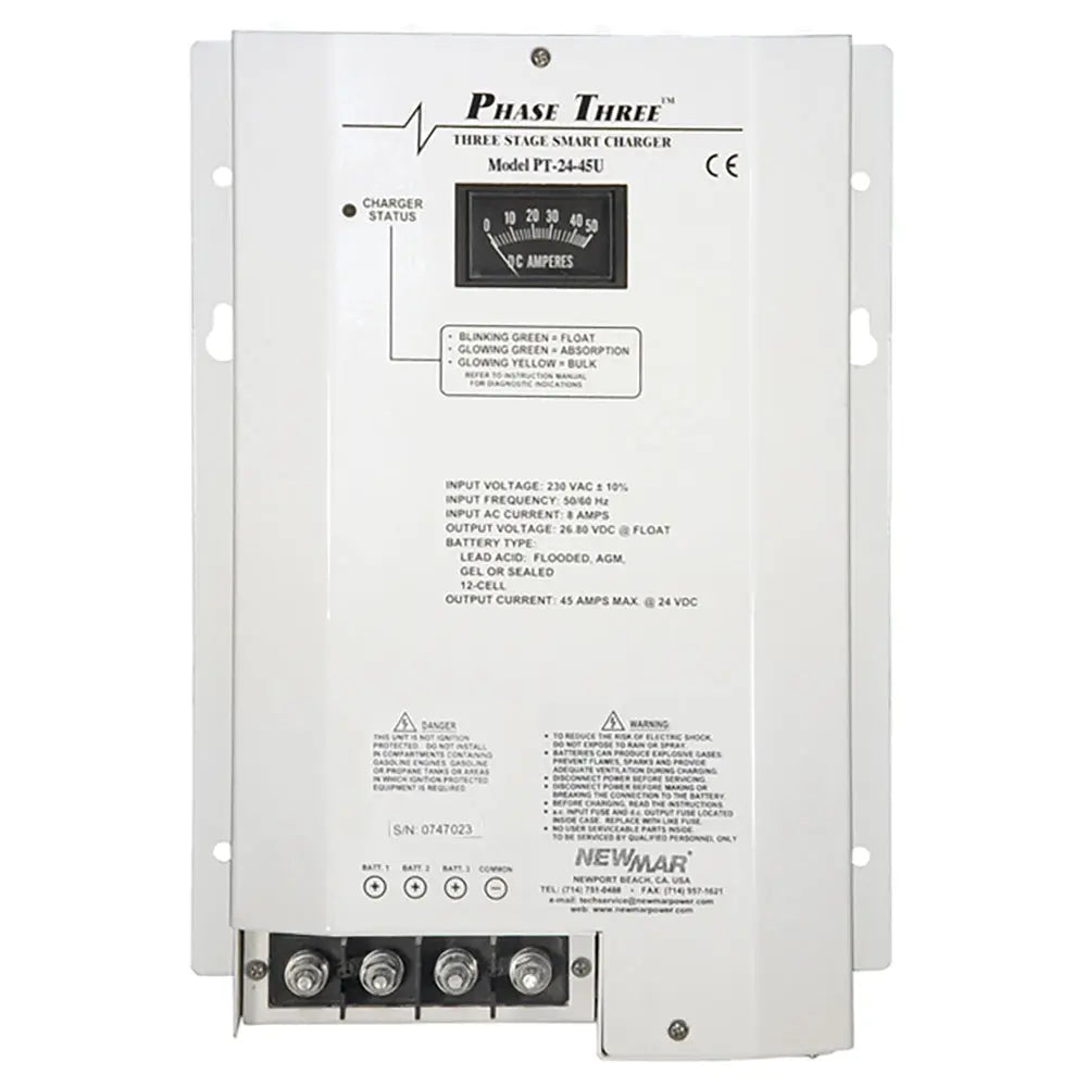 Newmar Power PT-24-45U Marine Battery Charger for 24-Volt Systems