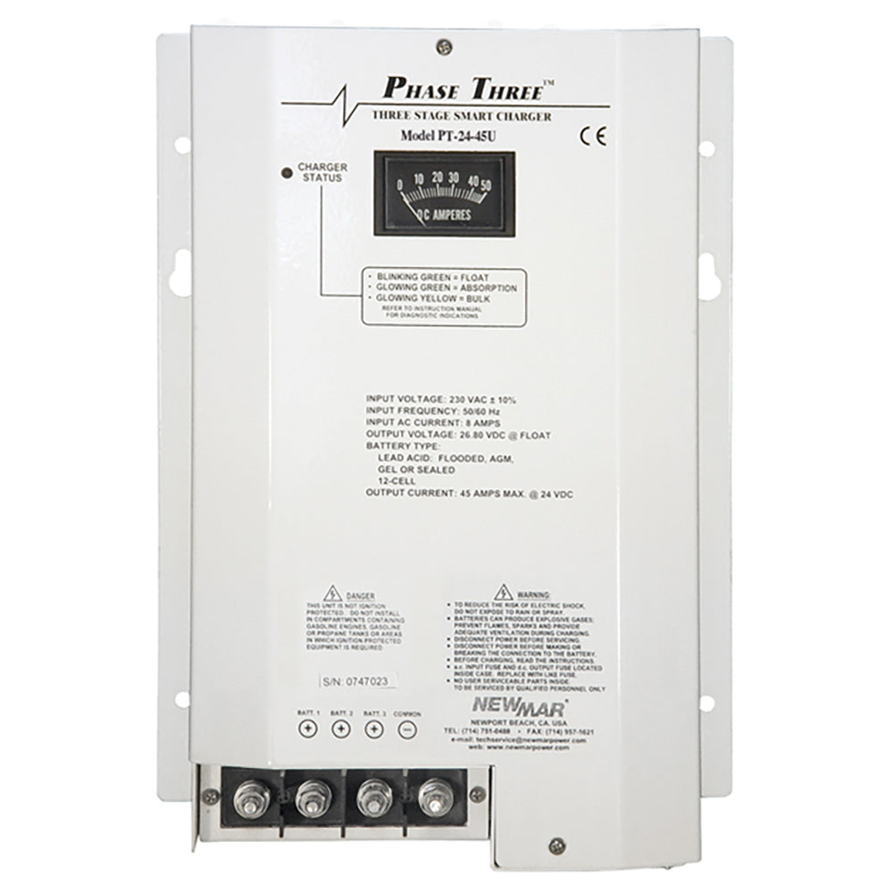 Newmar Power PT-24-45U Marine Battery Charger for 24-Volt Systems