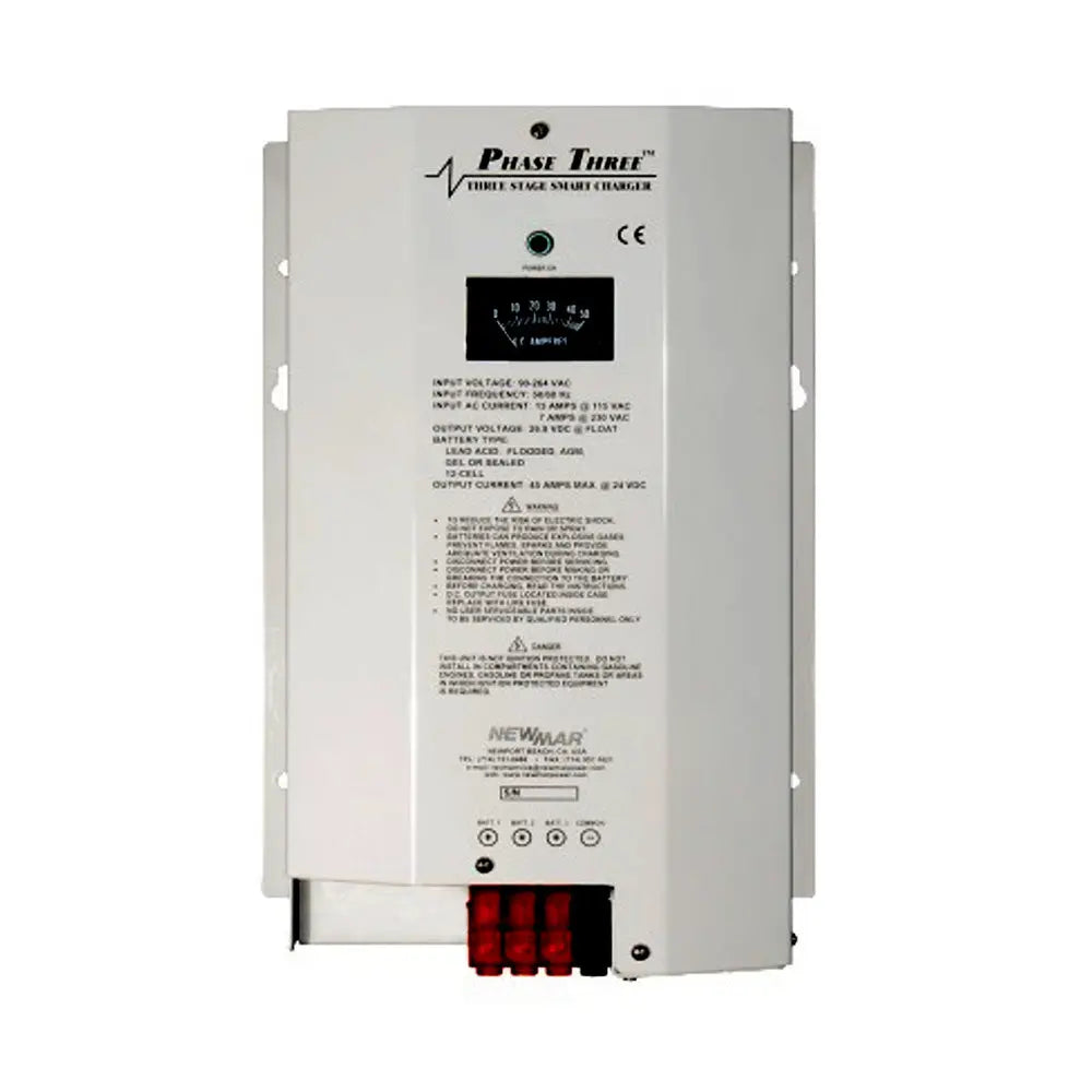 Newmar Power PT-24-8W Marine Battery Charger – 24 Volt Smart Charging System for Vessels and Workboats