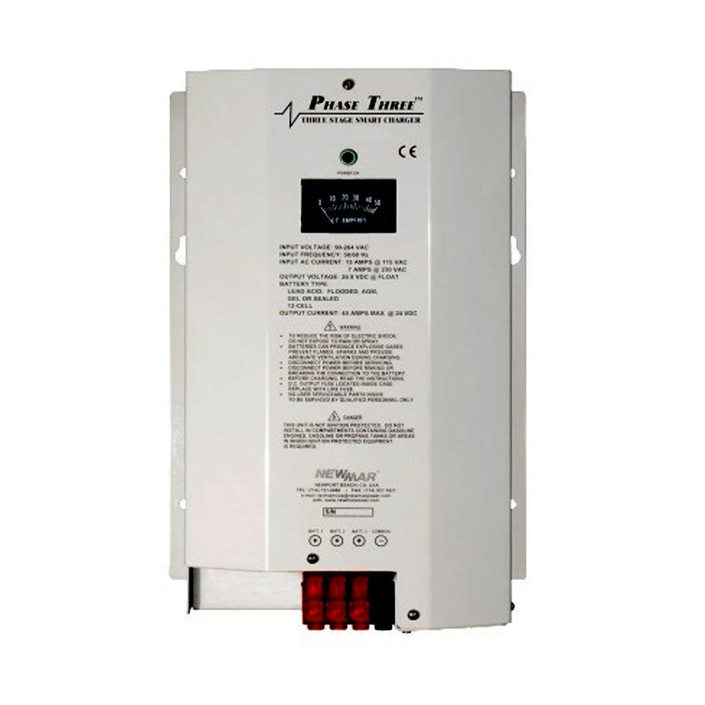 Newmar Power PT-24-8W Marine Battery Charger ? 24 Volt Smart Charging System for Vessels and Workboats