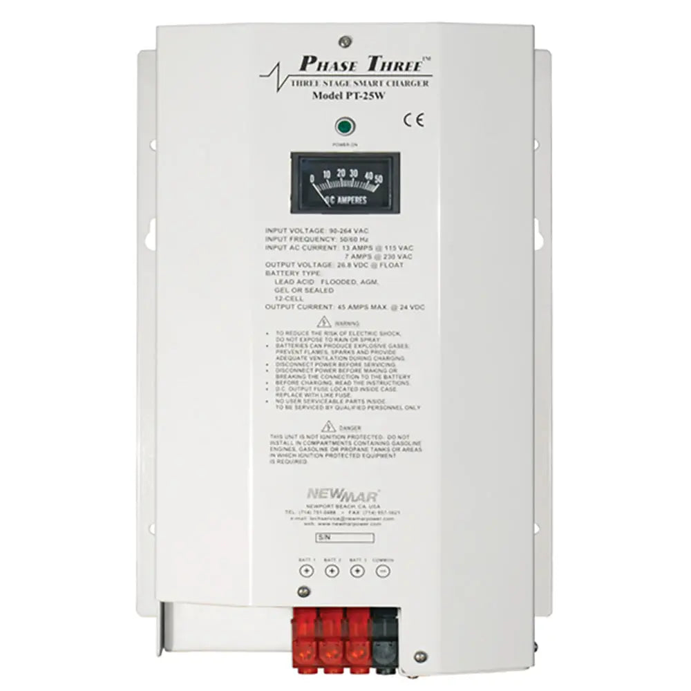 Newmar Power PT-25W Battery Charger – Marine 12-Volt Smart Charging System