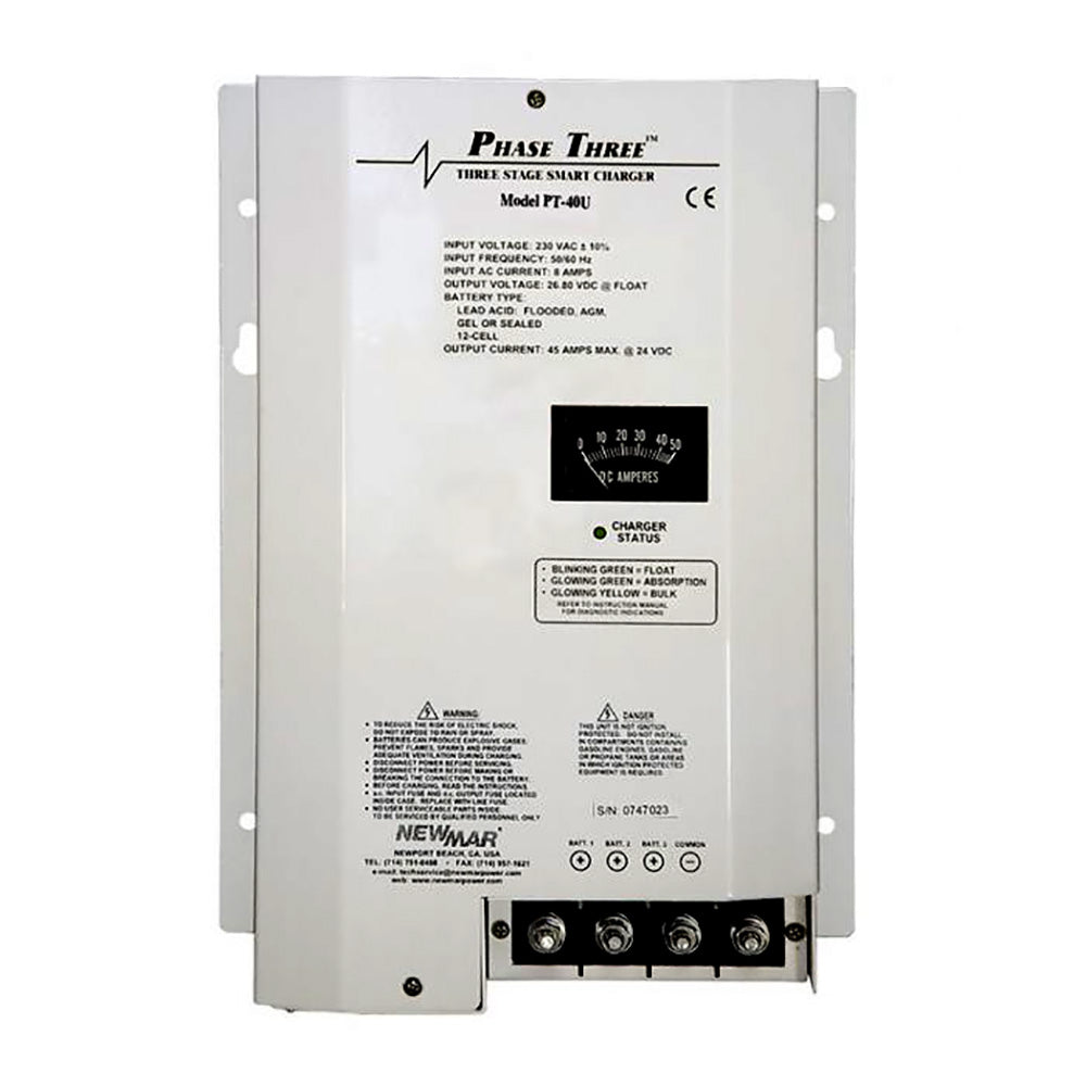 Newmar Power PT-40U Marine Battery Charger with Smart Three-Stage Technology