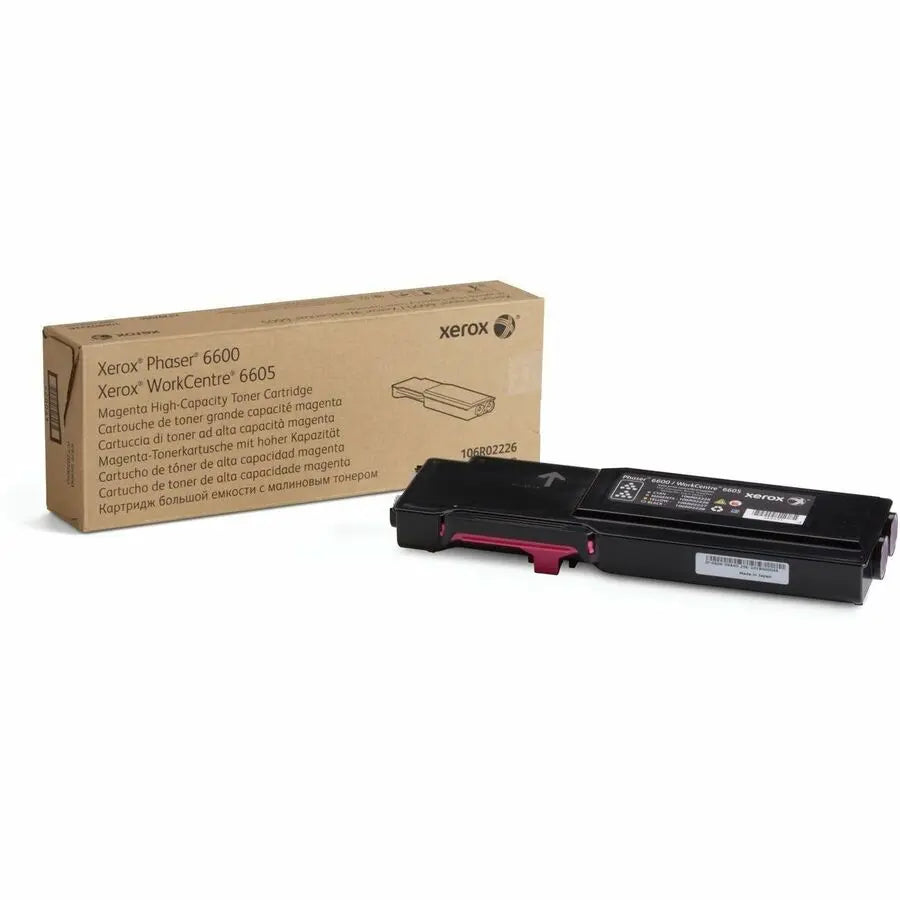 Xerox Genuine Phaser 6600 / WorkCentre 6605 Magenta High Capacity Toner Cartridge (6000 Pages) - Part 106R02226