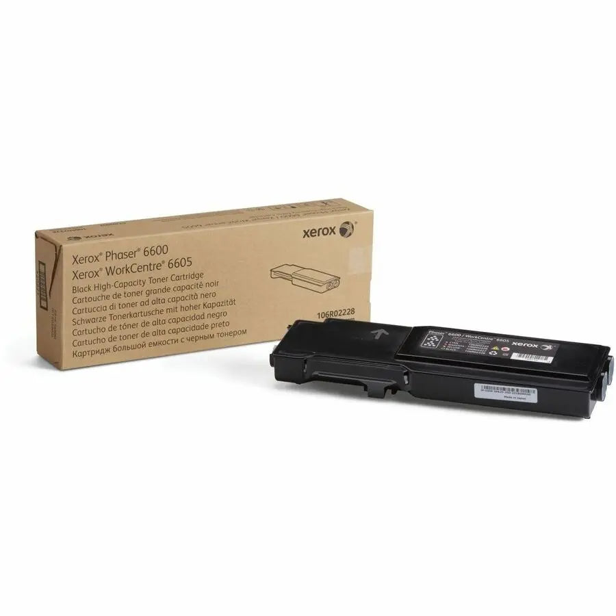 Xerox Genuine Phaser 6600 & WorkCentre 6605 High Capacity Black Toner Cartridge (8,000 Pages) - Part 106R02228