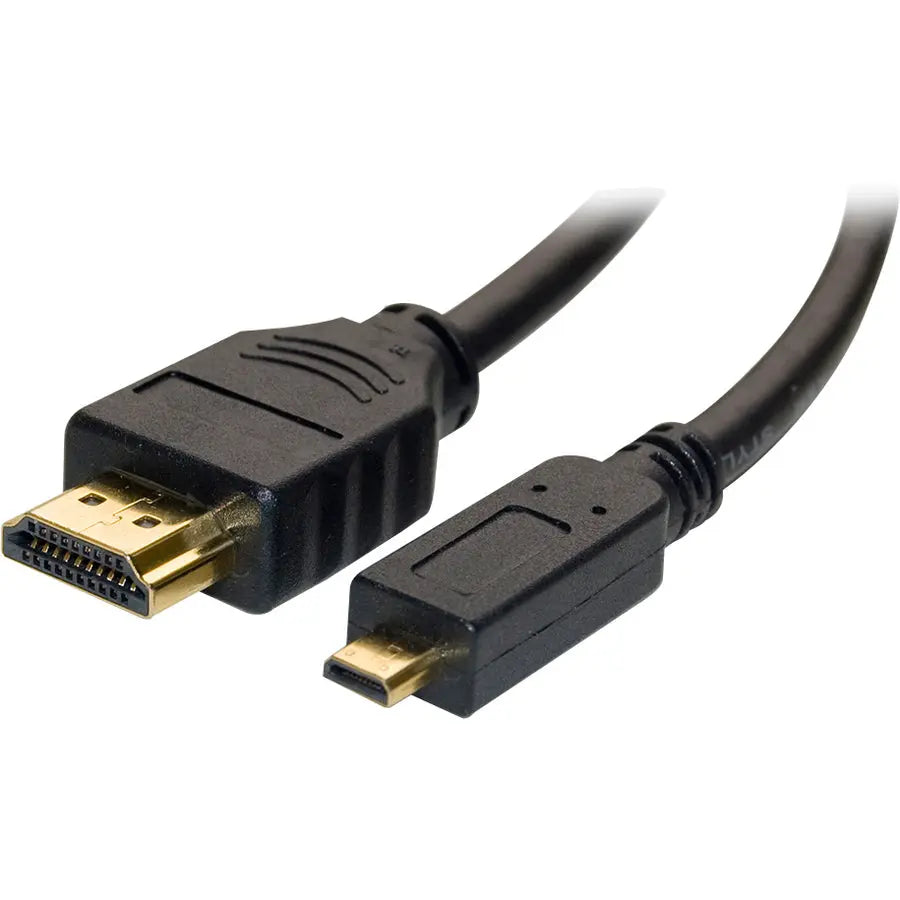 4XEM 6ft Micro HDMI to HDMI Adapter Cable – High-Definition 1.4 Support with Gold-Plated Connectors