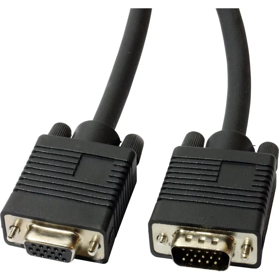 4XEM 6ft High Resolution Coax M/F VGA Extension Cable - Durable 32 AWG Video Extension with Nickel Plated Connectors