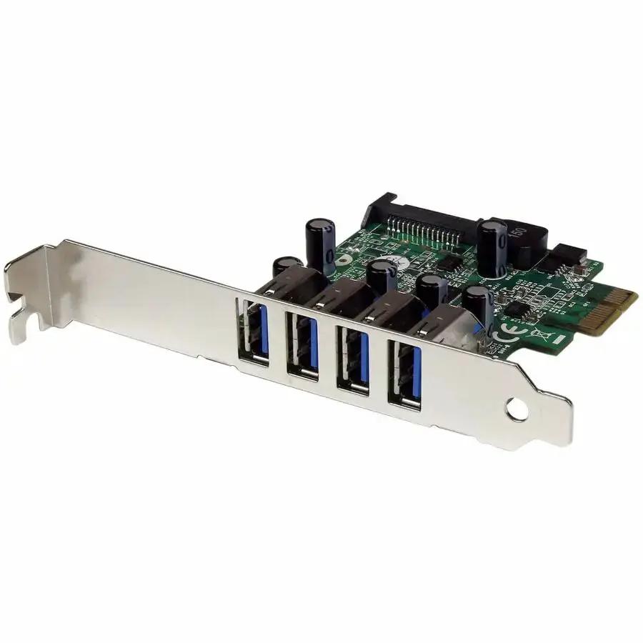 StarTech.com PEXUSB3S4V 4-Port PCIe USB 3.2 Gen 1 Controller Card with SATA Power by StarTech.com