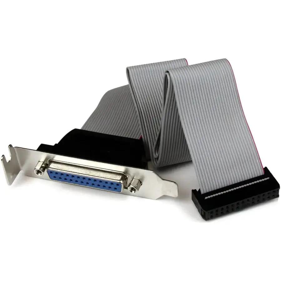 StarTech.com PLATE25F16LP Low Profile Parallel Port Header Cable with Bracket - DB25 to IDC26 by StarTech.com