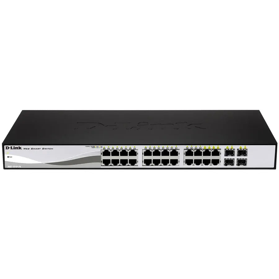 D-Link DGS-1210-28P 28-Port PoE Gigabit Web Smart Switch with 4 SFP Ports