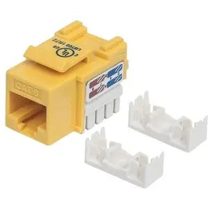 Intellinet IC INTRACOM Cat6 Keystone Jack, UTP, Punch-Down, Yellow