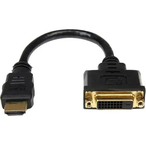 StarTech.com HDDVIMF8IN 8-Inch HDMI to DVI-D Video Cable Adapter - HDMI Male to DVI-D Female by StarTech.com