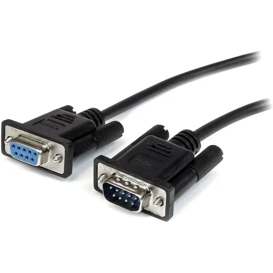 StarTech.com MXT1003MBK 3ft Black RS232 Serial Extension Cable with DB9 Connectors by StarTech.com