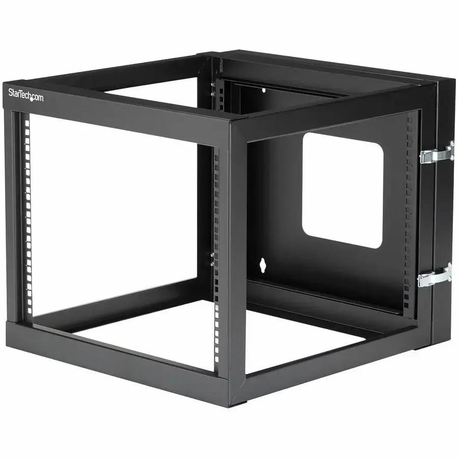 StarTech.com RK819WALLOH 8U Hinged Wall Mount Server Rack with Open Frame Design, 19-inch Width by StarTech.com