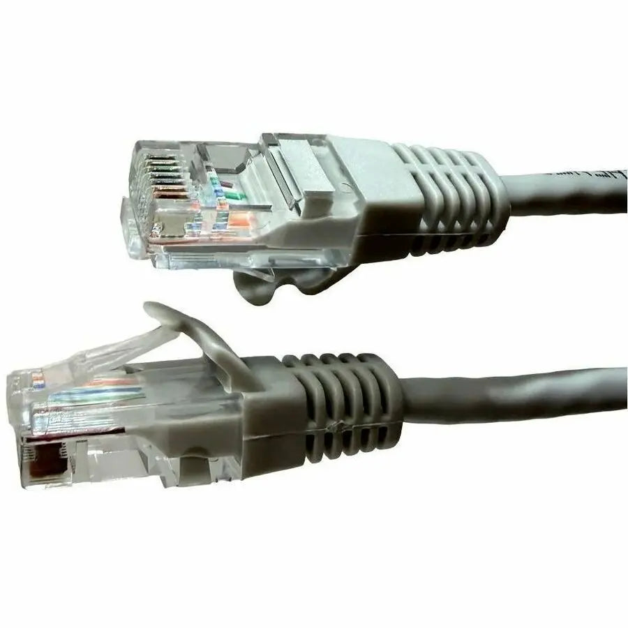 4XEM 6ft Cat5e Molded RJ45 UTP Pure Copper Patch Cable (Gray) for High-Speed Networking