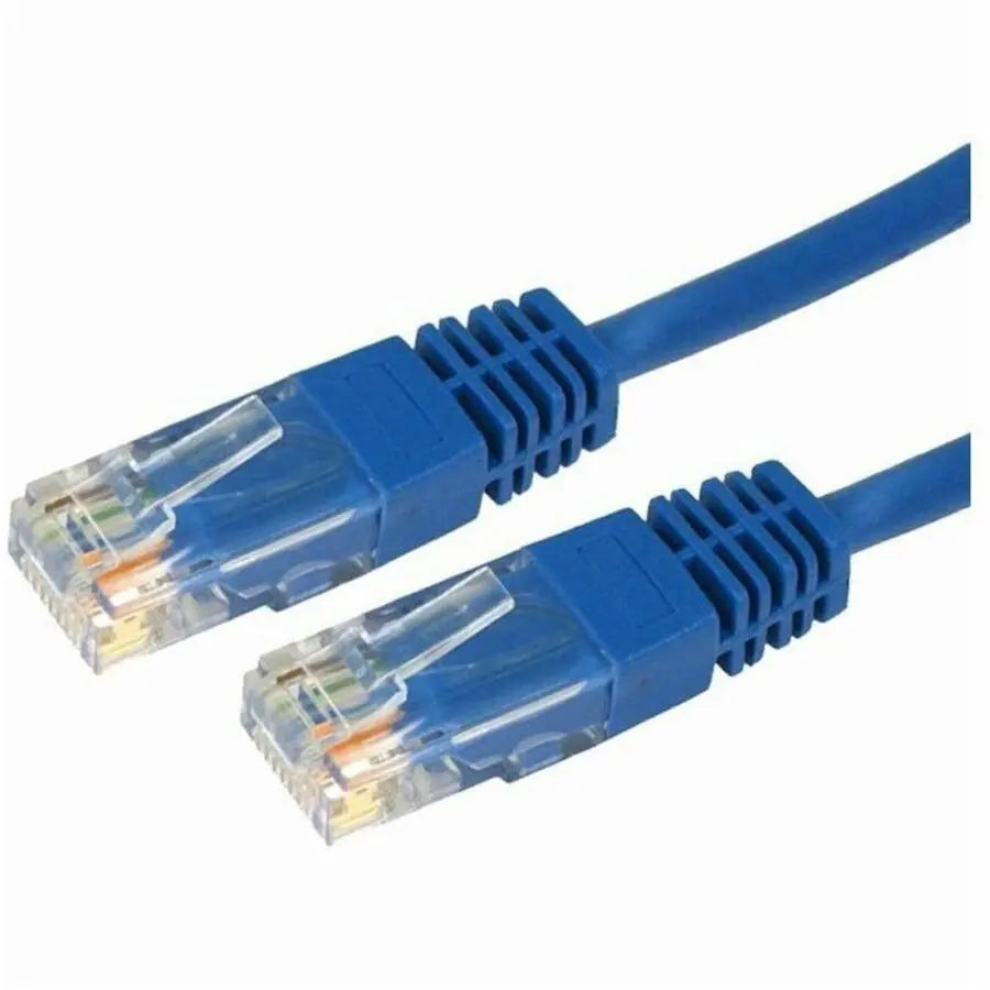 4XEM 1FT Cat6 Molded RJ45 UTP Network Patch Cable (Blue) with Gold-Plated Connectors