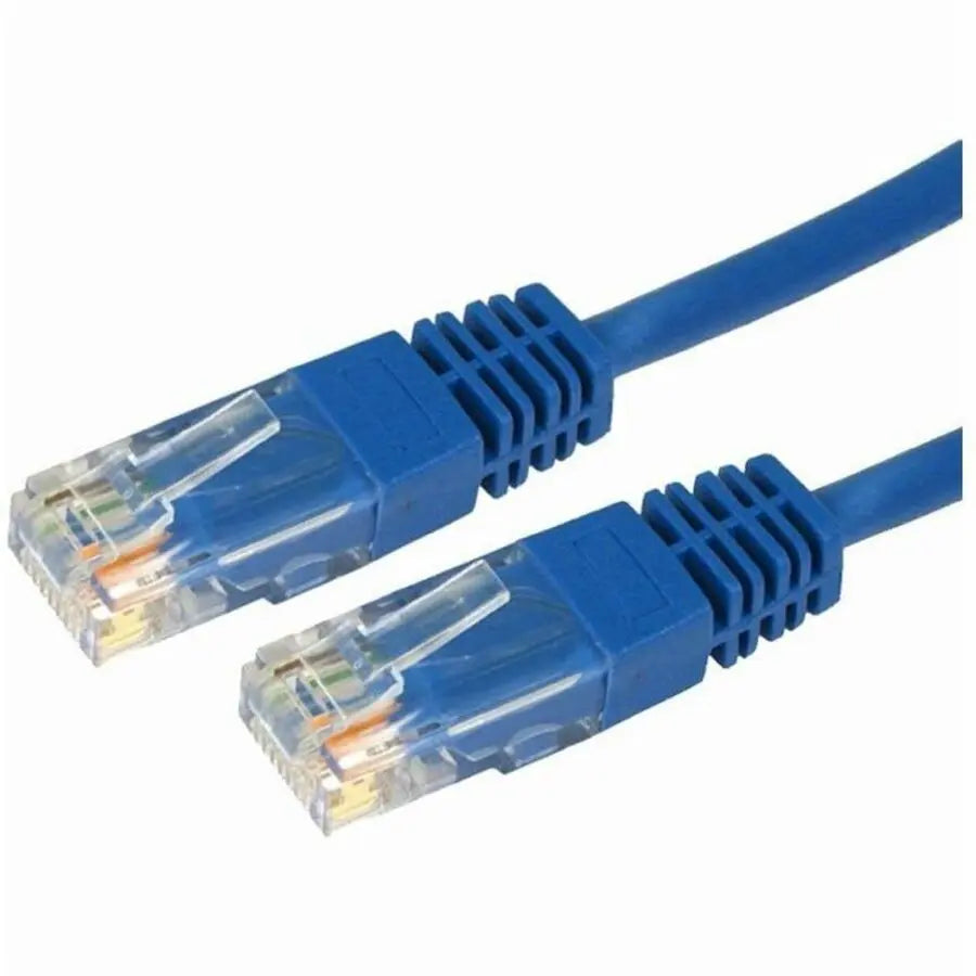 4XEM 25FT Cat6 Molded RJ45 UTP Network Patch Cable - Blue, 250 MHz, 5 Gbps High-Speed Data Transmission