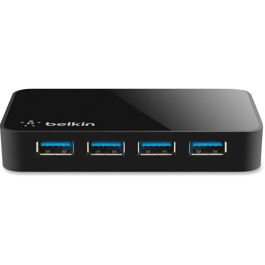 Belkin SuperSpeed USB 3.0 4-Port Hub – Fast Data Transfer and Charging for PCs and Smartphones