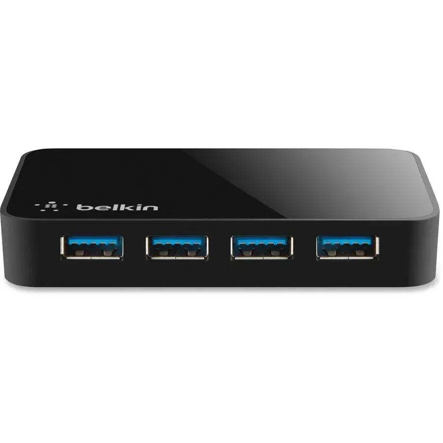 Belkin SuperSpeed USB 3.0 4-Port Hub – Fast Data Transfer and Charging for PCs and Smartphones