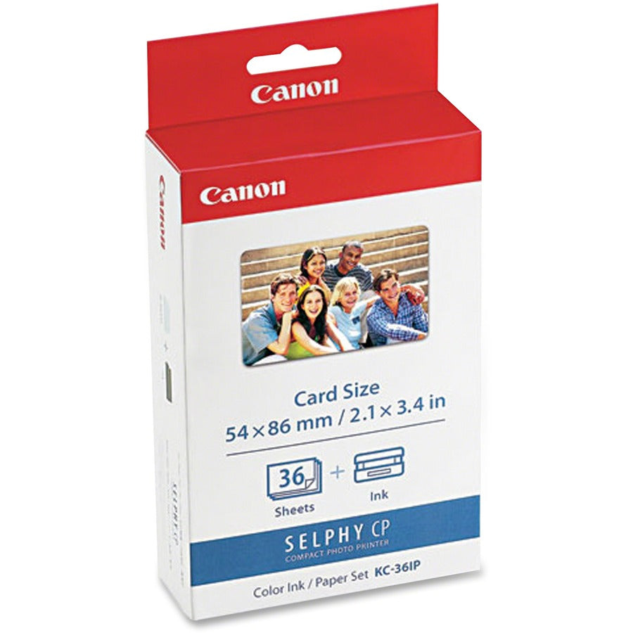 Canon KC-36IP 7739A001 Color Ink and Paper Set, 36 Credit-Card Size Prints