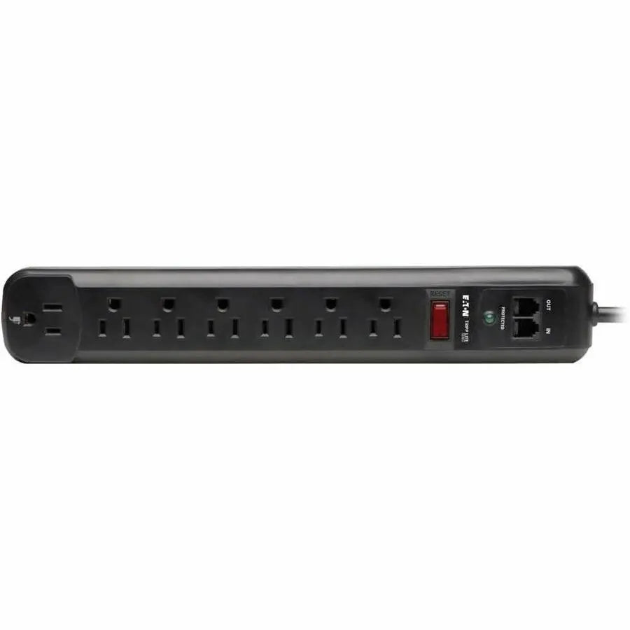 Eaton Tripp Lite Protect It! TLP76RBTEL 7-Outlet Surge Protector with Phone Line Protection and 6 ft Cord