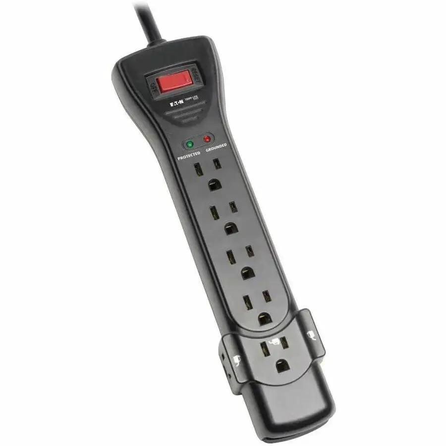 Eaton Corporation Tripp Lite Protect It! SUPER7B 7-Outlet Surge Protector with 7 ft. Cord and Right-Angle Plug by Eaton Corporation