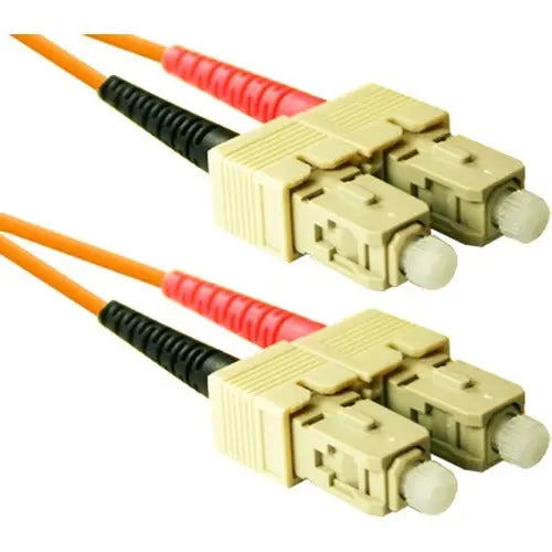 ENET 10M SC/SC Duplex Multimode Orange Fiber Patch Cable - 10 Feet