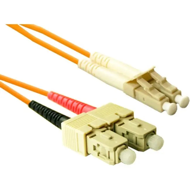 ENET 2M SC/LC Duplex Multimode Fiber Patch Cable 50/125 OM2 Orange