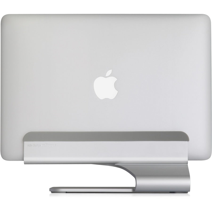 Rain Design mTower Vertical Laptop Stand, Silver, Part Number 10037