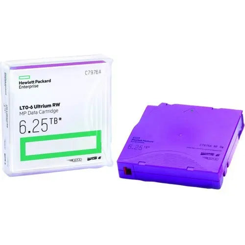 HPE LTO-6 Ultrium 6.25TB MP RW Non-Custom Labeled Data Cartridge (20 Pack)
