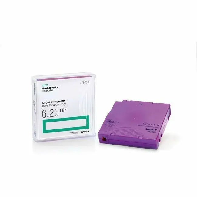 HPE LTO-6 6.25TB Ultrium Read/Write Data Cartridge - Hewlett Packard Enterprise Part C7976A