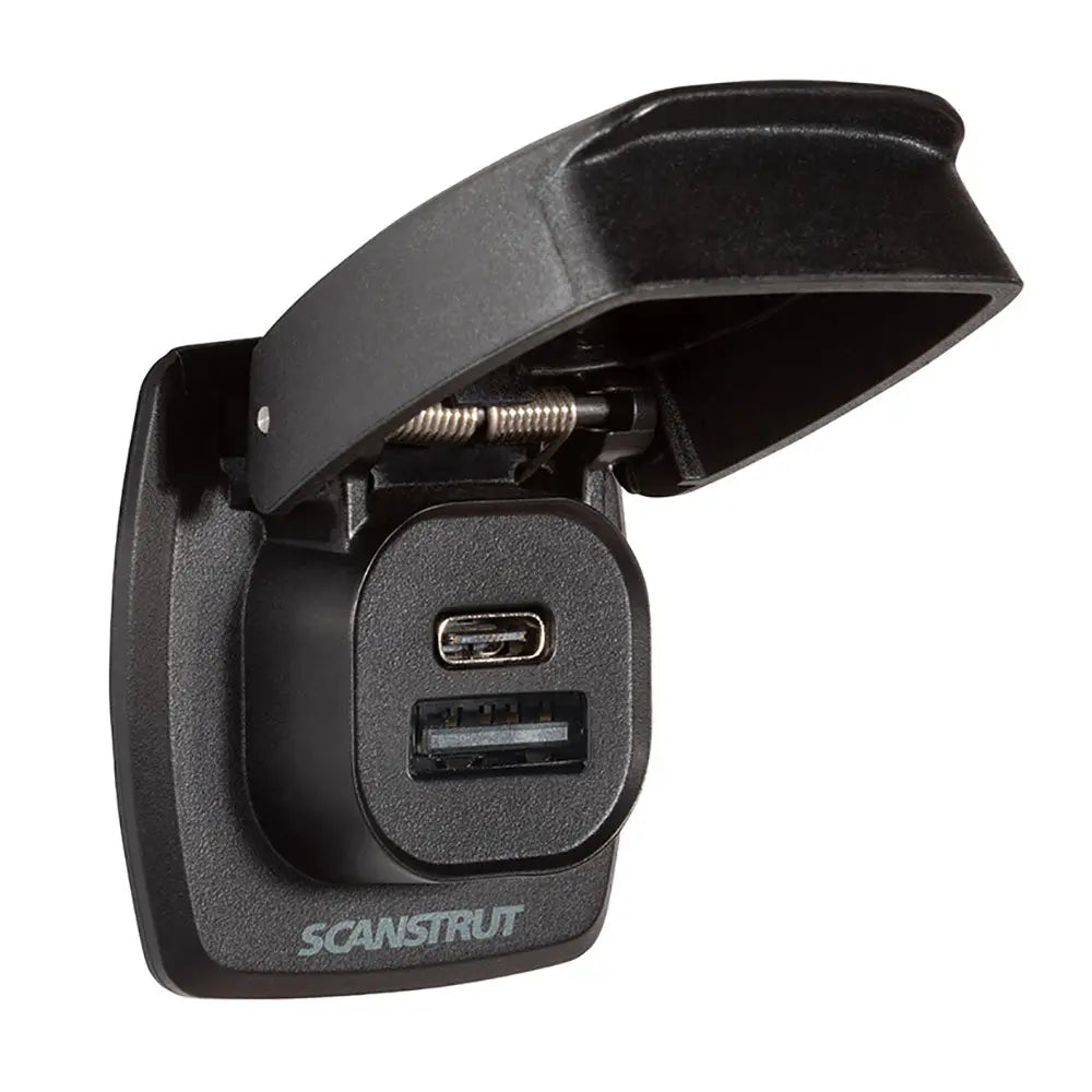 Scanstrut Flip Pro Plus Fast Charge USB-A & USB-C Socket - Marine-Grade Dual USB Charger