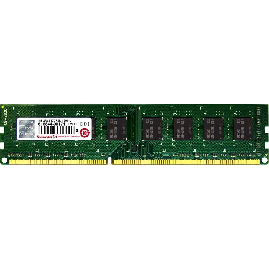 Transcend 8GB DDR3 SDRAM Memory Module (TS1GLK64W6H) – 1600 MHz, DIMM, Unbuffered, Lifetime Warranty