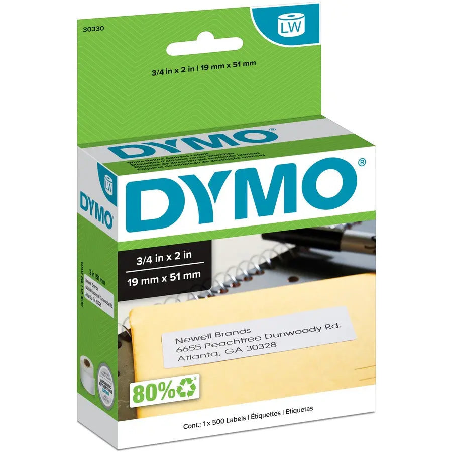 Dymo LW Return Address Labels 3/4" x 2" - Fast Thermal Printing for LabelWriter Models