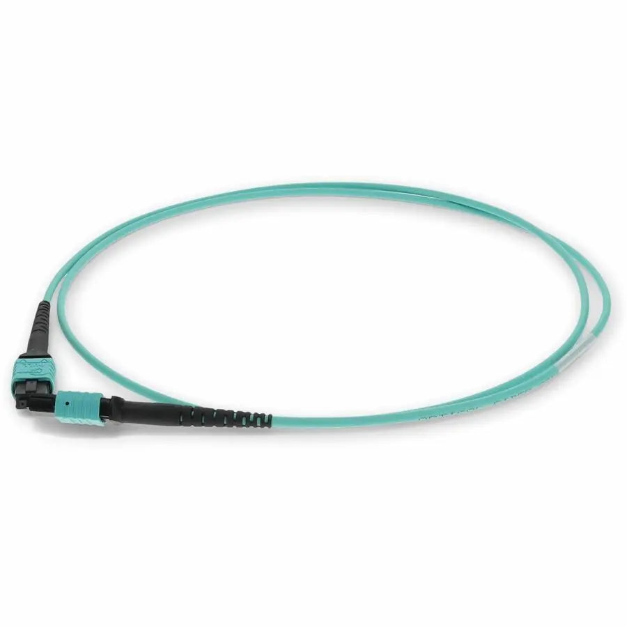 AddOn 1m MPO Female to MPO Female OM3 Aqua Fiber Optic Patch Cable with Riser Rating