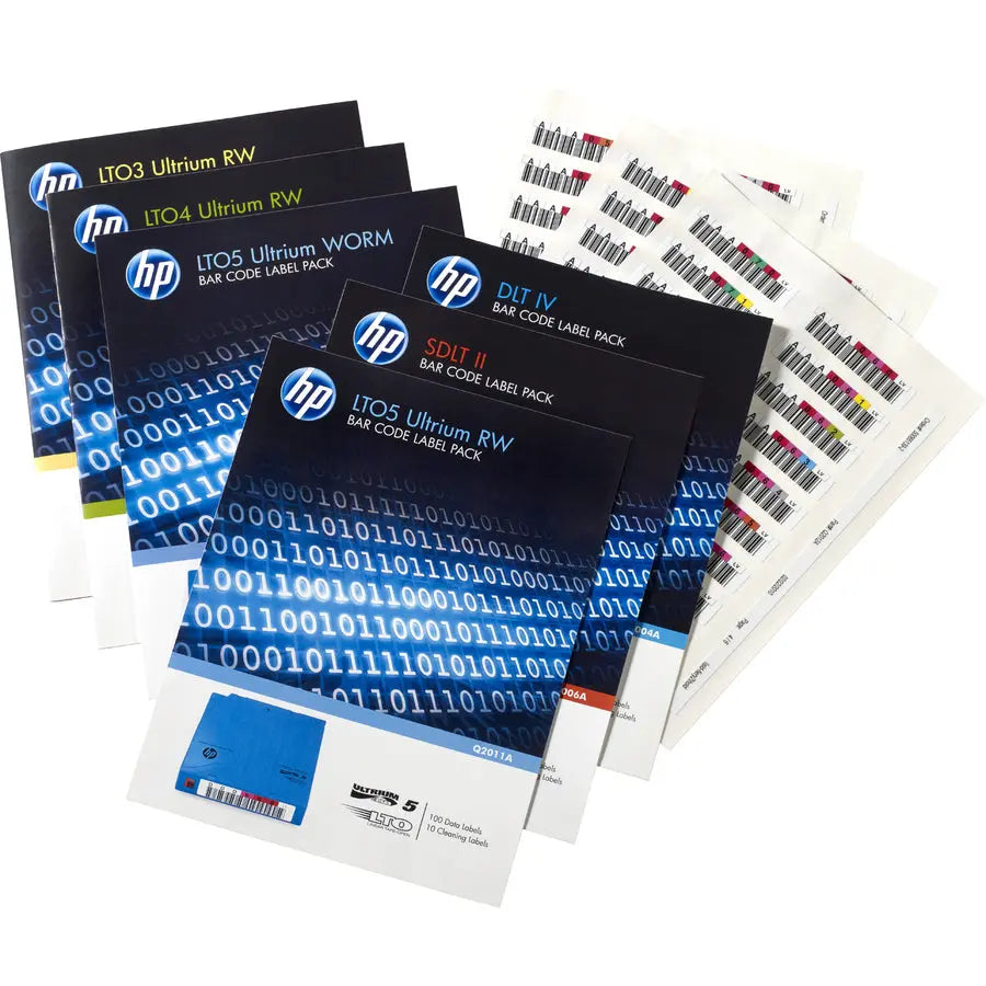 Hewlett Packard Enterprise Q2013A LTO-6 Ultrium Re-writable Barcode Label Pack