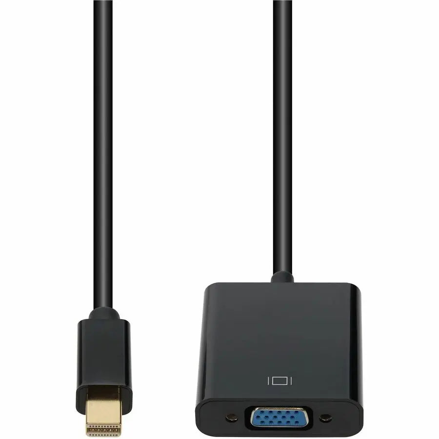 AddOn Mini-DisplayPort 1.1 Male to VGA Female Adapter Cable - Black, Supports Thunderbolt & 1920x1200 Resolution