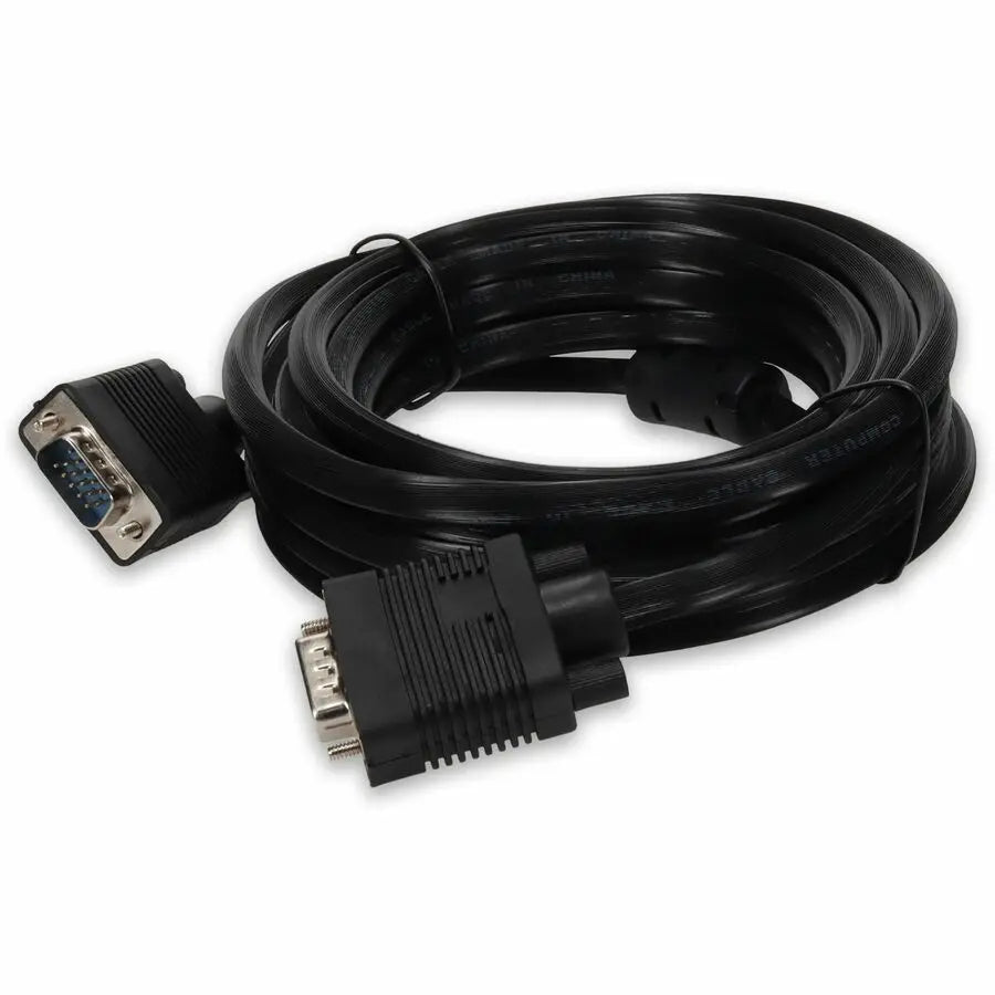AddOn 15ft VGA Male to Male Black Cable for High-Resolution Monitors (Part VGAMM15)