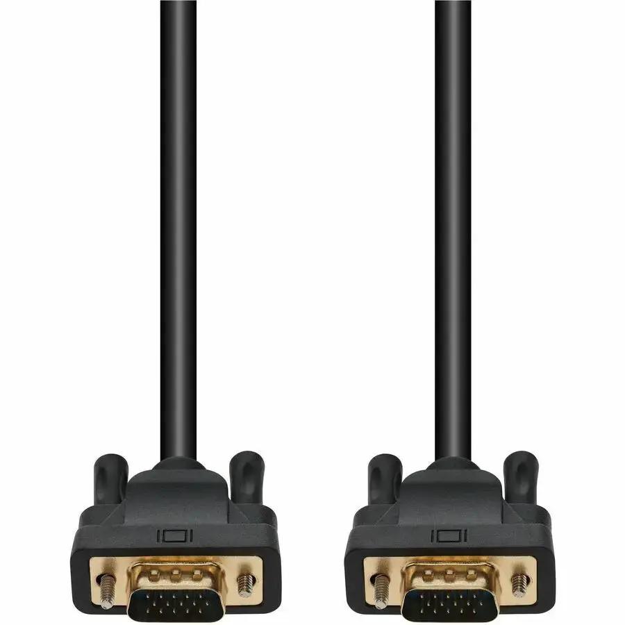 AddOn 6ft VGA (Male) to VGA (Male) Black Cable, 1080P at 60Hz by ADDON