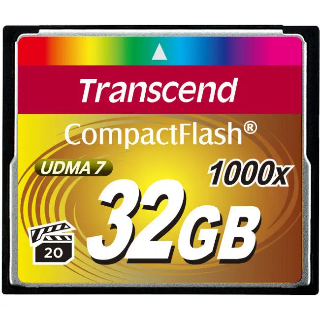 Transcend Ultimate 32 GB CompactFlash Card - High-Speed 167 MB/s Storage for Photography and Video