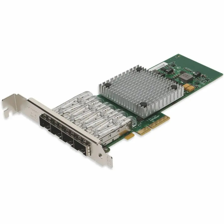 AddOn ADD-PCIE-4SFP Gigabit Ethernet PCIe 2.0 x4 Network Interface Card with Quad Open SFP Ports