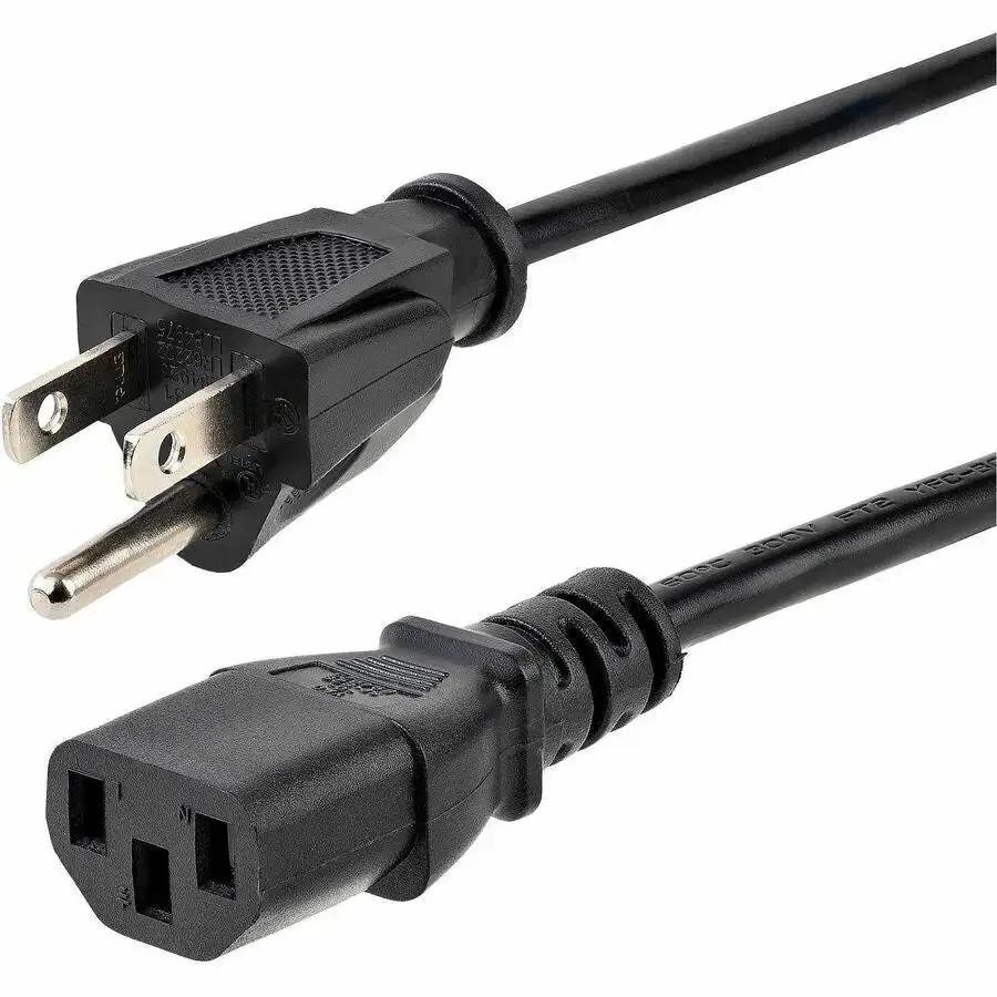 StarTech.com 12 ft Computer Power Cord - NEMA 5-15P to IEC C13, 10A, 125V, Black by StarTech.com