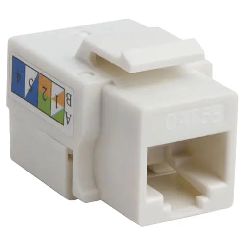 4XEM Cat5e RJ45 Keystone Jack UTP 110-Type (White) – Reliable Network Connectivity Solution