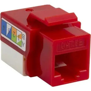 4XEM Cat5e RJ45 Keystone Jack UTP 110-Type (Red) – High-Performance Networking Solution