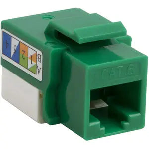 4XEM Cat6 RJ45 Keystone Jack UTP 110-Type Green - Reliable Networking Solution
