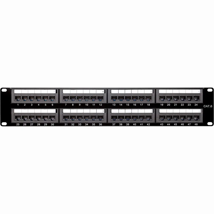 4XEM 48 Port CAT6 Rackmount Patch Panel - High Performance Network Management